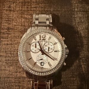Michael Kors Silver Chronograph Women's Watch